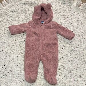 Cozy Pink Coverall Sherpa